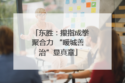 东胜：攥指成拳聚合力 “暖城善治”显真章